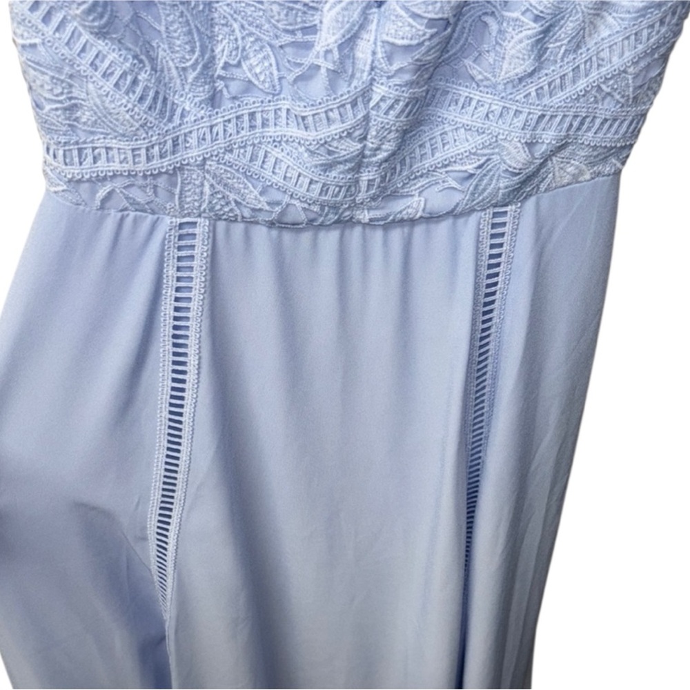 NWT ASOS Blue Ruched V-Neck Midi Dress for Prom - Picture 6 of 12